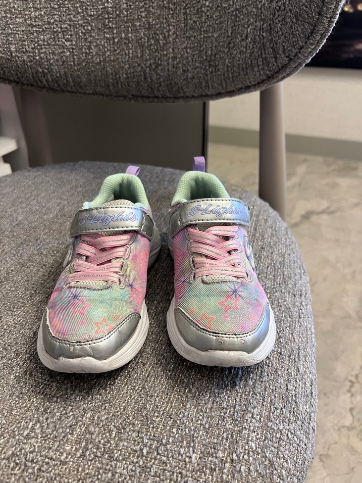 Kız Çocuk Renkli Batik Desenli Spor Ayakkabı - Görsel 4