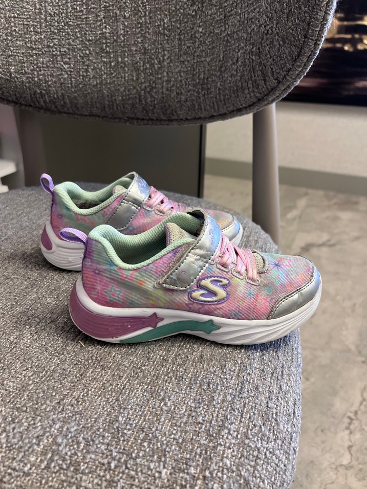 Kız Çocuk Renkli Batik Desenli Spor Ayakkabı - Görsel 3