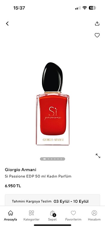 GIORGIO ARMANI Sİ Passione EDP 50 ml