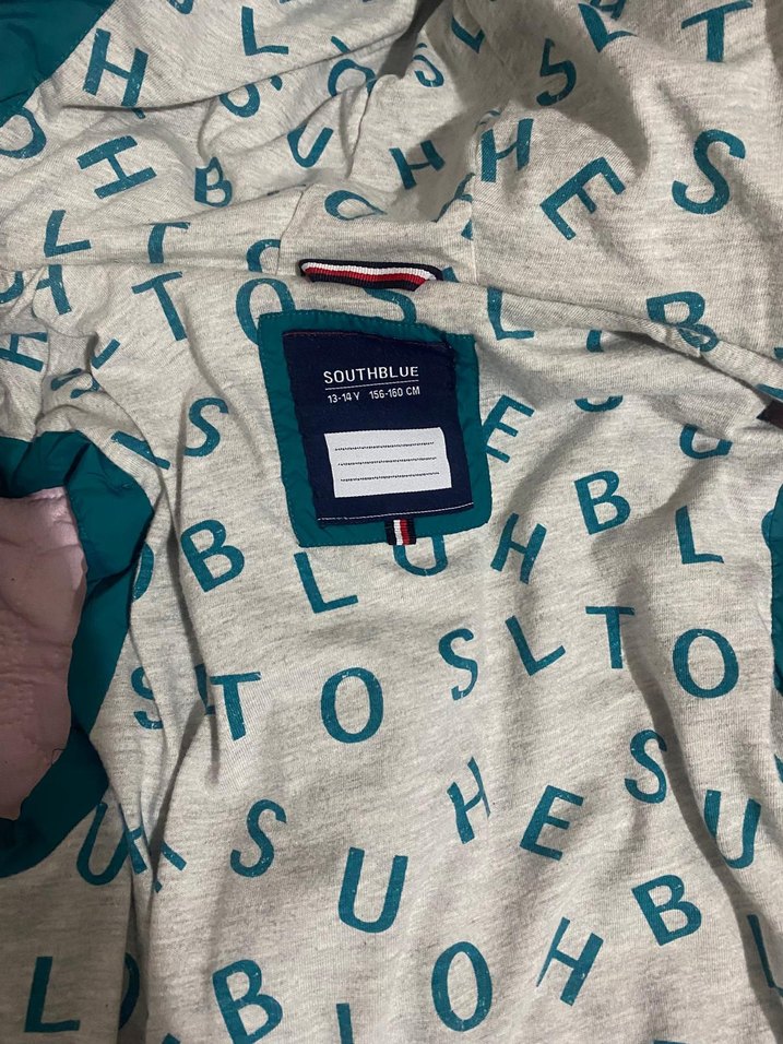 Kız Çocuk Turkuaz Kapüşonlu Fermuarlı Yelek - Görsel 4