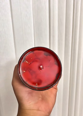 Kırmızı Kalp Figürlü Mum - Görsel 2