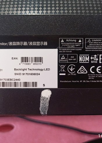 acer 22 inc Full HD Slim Led Monitör [HDMI+VGA Port] - Görsel 4