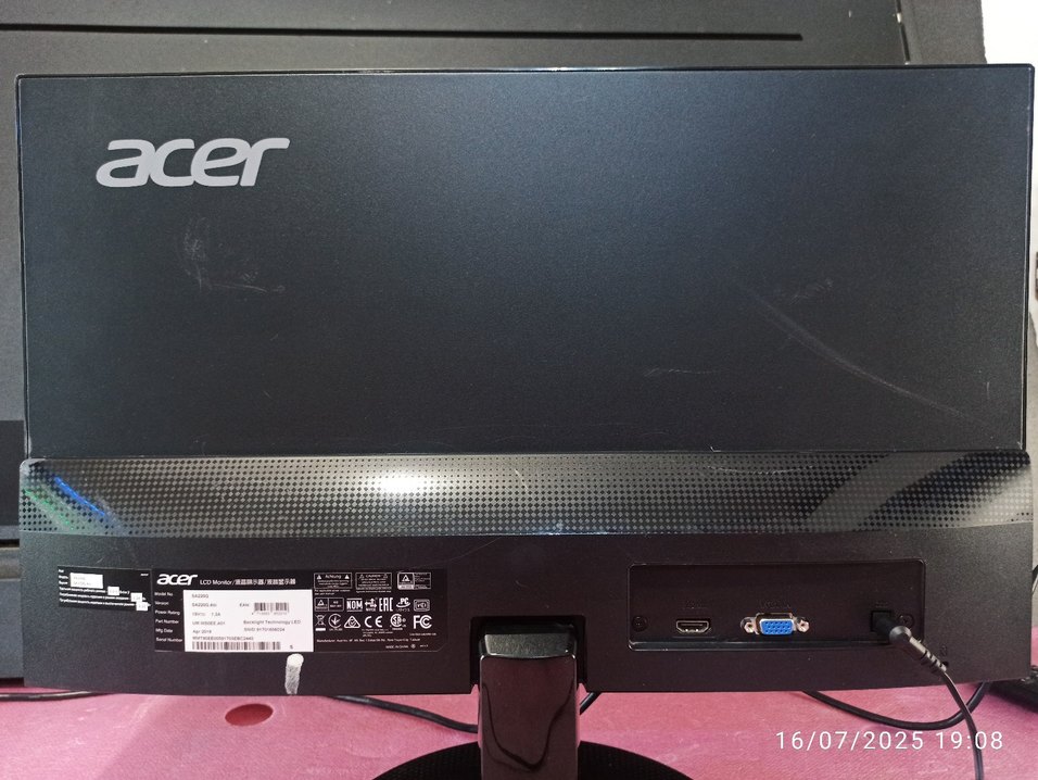 acer 22 inc Full HD Slim Led Monitör [HDMI+VGA Port] - Görsel 3