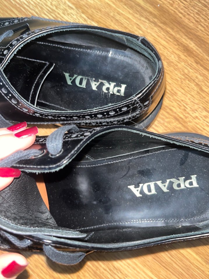 Prada Siyah Klasik Erkek Oksford Ayakkabı - Görsel 2