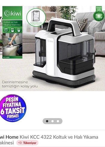 Gri Kiwi  koltuk ve halı yıkama makinesi - Görsel 2