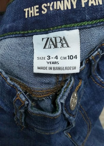 4 Yaş Beden lacivert Renk Düğmeli Lacivert Erkek Kot Pantolon