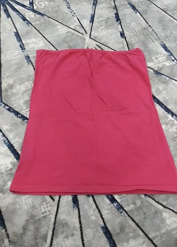 Pembe Kadın straplez bluz