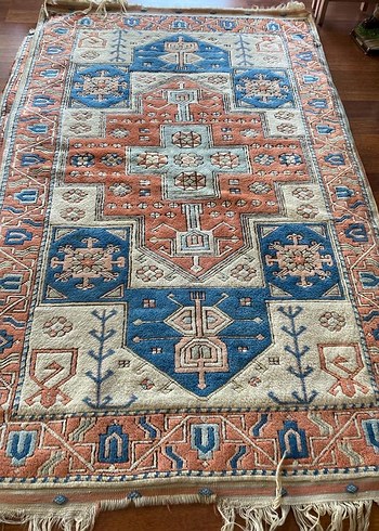 Renkli Bohem Desenli Antika Halı - Görsel 2