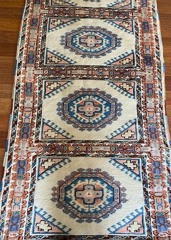 Çok Renkli Desenli Antika Geleneksel Halı - Görsel 5