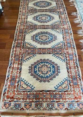 Çok Renkli Desenli Antika Geleneksel Halı - Görsel 3