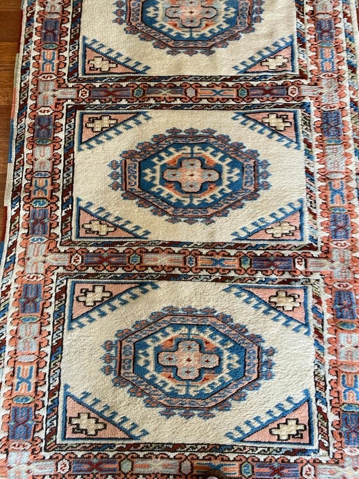 Çok Renkli Desenli Antika Geleneksel Halı - Görsel 2