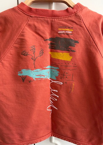 Koyu Kırmızı Erkek Çocuk Uzun Kollu Sweatshirt - Görsel 3