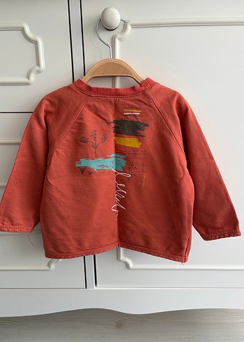 Koyu Kırmızı Erkek Çocuk Uzun Kollu Sweatshirt - Görsel 2