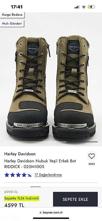 Harley Davidson Harley Davidson Haki Kadın Bot