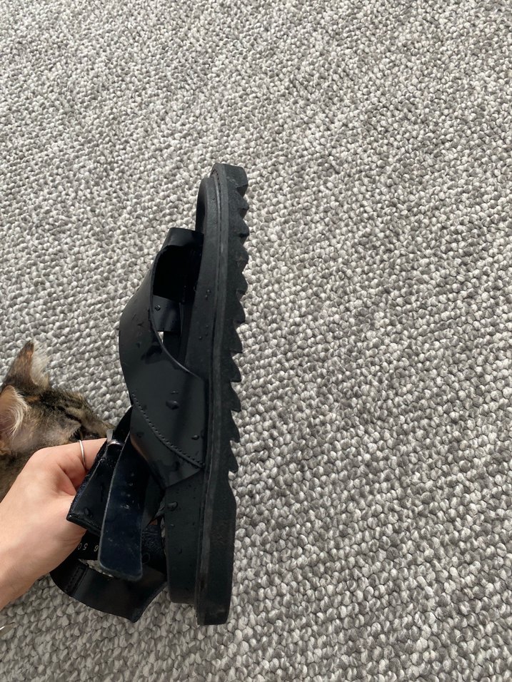 hakiki deri parmak arası sandalet - Görsel 4