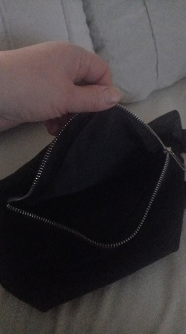 Kemer Tokalı Siyah Kadın Çapraz Çanta - Görsel 3