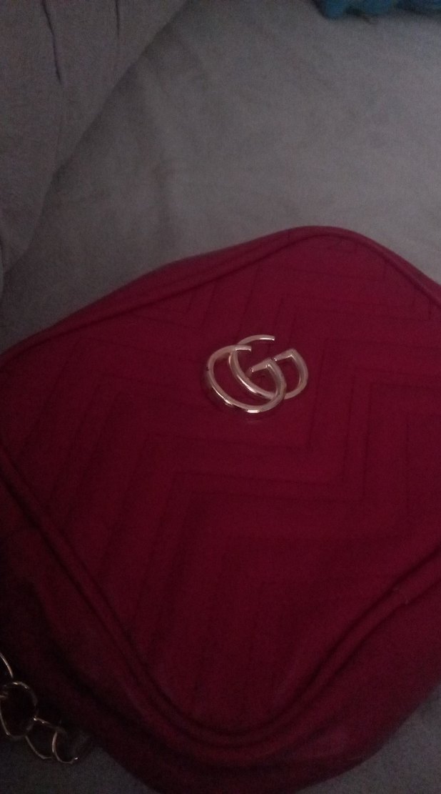 Kırmızı Deri Kadın Çanta Tokalı - Görsel 2