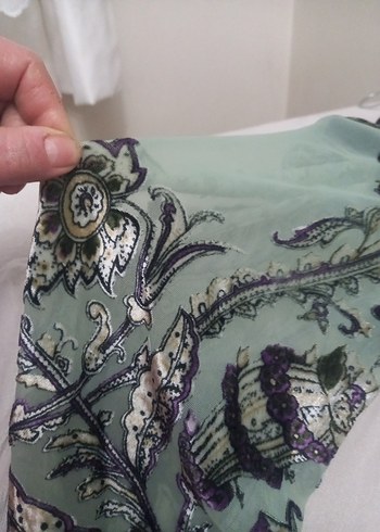 Bohem V-Yaka Uzun Hamile Bluz - Görsel 3