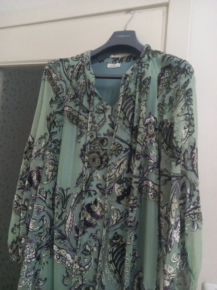 Bohem V-Yaka Uzun Hamile Bluz - Görsel 2