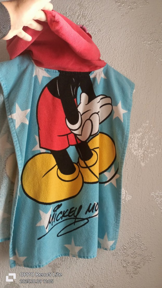 Renkli Baskılı Erkek Çocuk Havlu Panço - Görsel 2