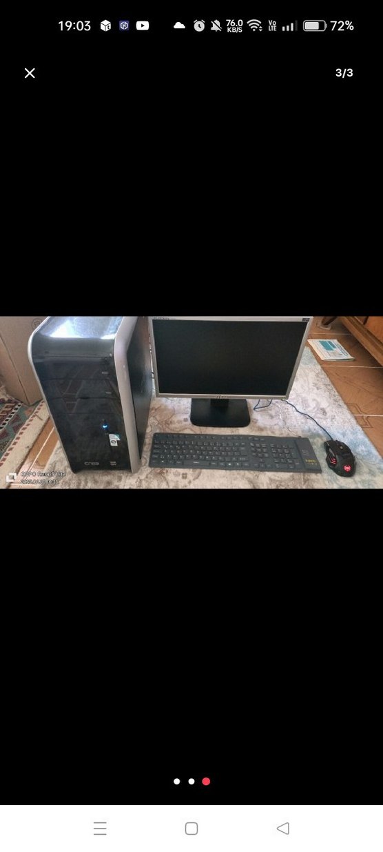 Gri Masaüstü Bilgisayar Seti - Görsel 3