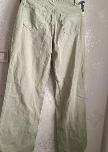 LC Waikiki Düğmeli Bej Midi Kot Pantolon
