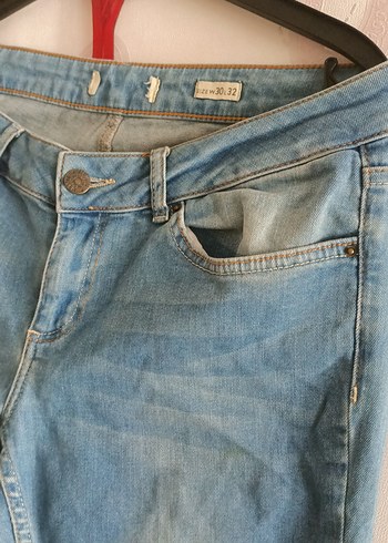 Mavi Rahat Kesim Kadın Denim Pantolon - Görsel 2