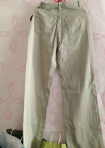 Bej Midi Kadın Keten Pantolon - Görsel 3