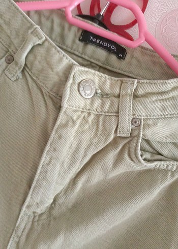 Bej Midi Kadın Keten Pantolon - Görsel 4