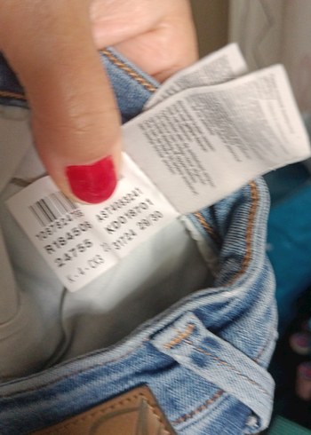 Gri Mavi Rahat Kesim Kadın Denim Pantolon - Görsel 3