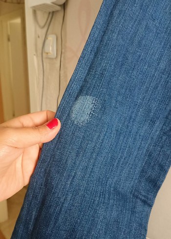 Kadın Mavi Denim Normal Kesim Kot Pantolon - Görsel 4