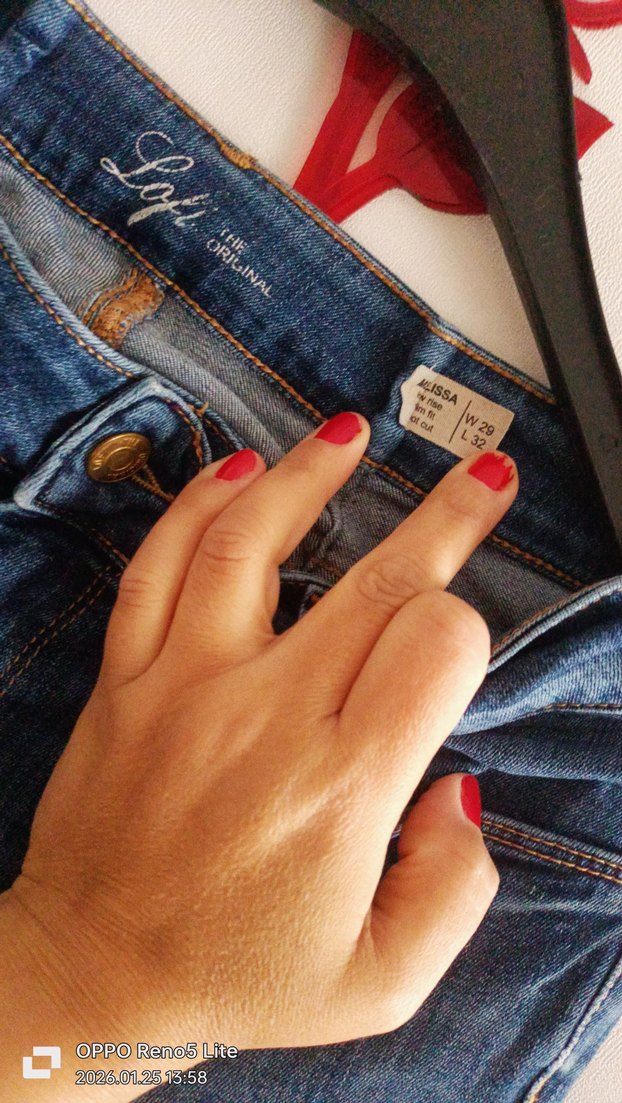 Kadın Mavi Denim Normal Kesim Kot Pantolon - Görsel 2