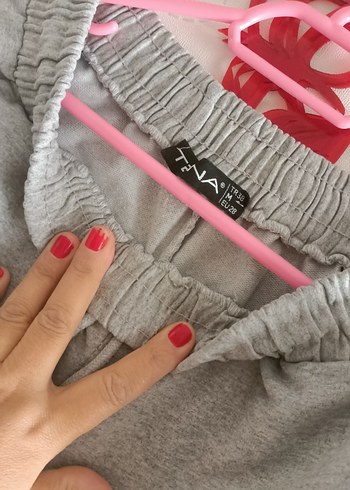 Gri Baskılı Erkek Eşofman Altı Fermuarlı - Görsel 2