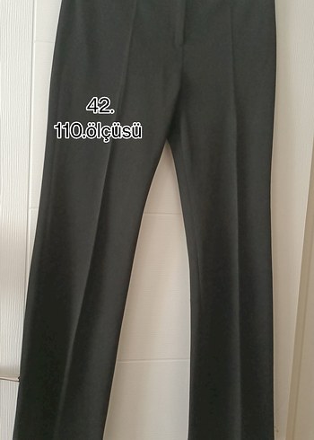 Siyah Midi Kadın Kumaş Pantolon