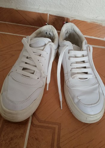 U.S Polo Assn. Kadın Beyaz Spor Ayakkabı Yüksek Topuklu