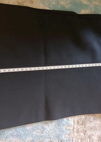 40 Beden siyah Renk Kadın Siyah Kumaş Pantolon, Fermuarlı, Midi Boy