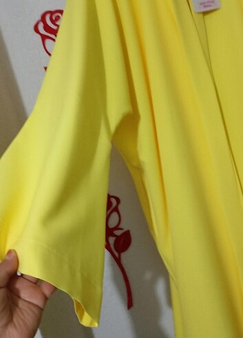 Diğer Uzun hirka beli bağcıklı L xl beden uyumlu