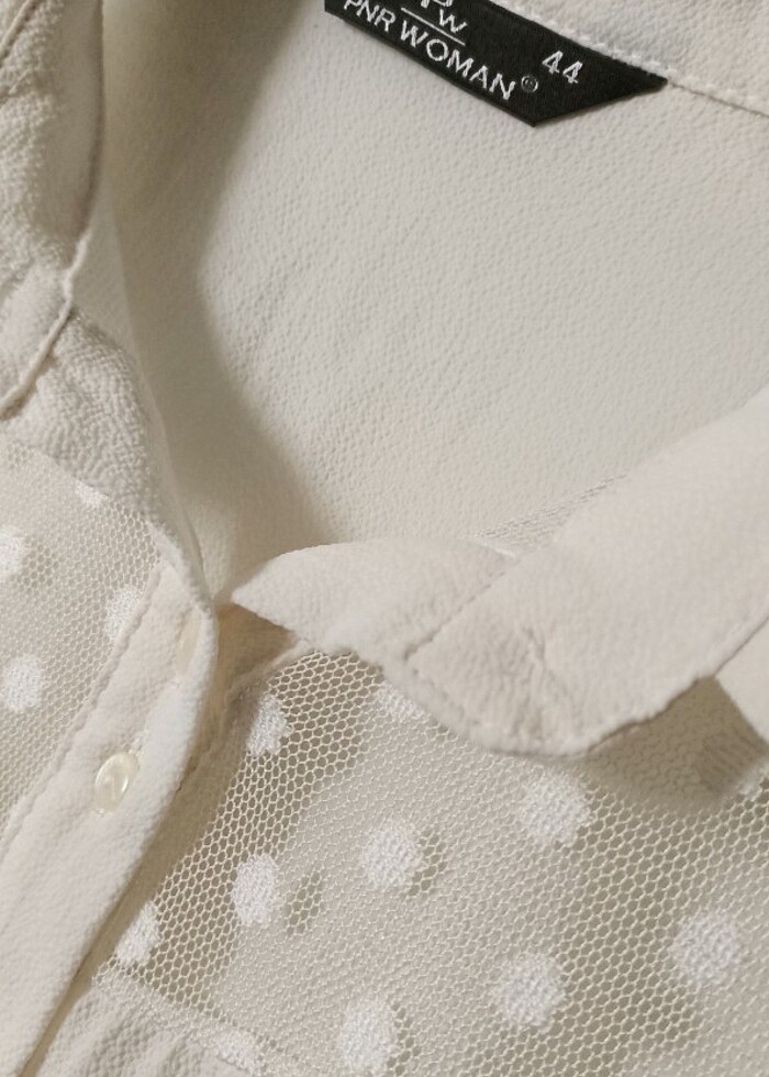 Beyaz gömlek L beden - Görsel 2