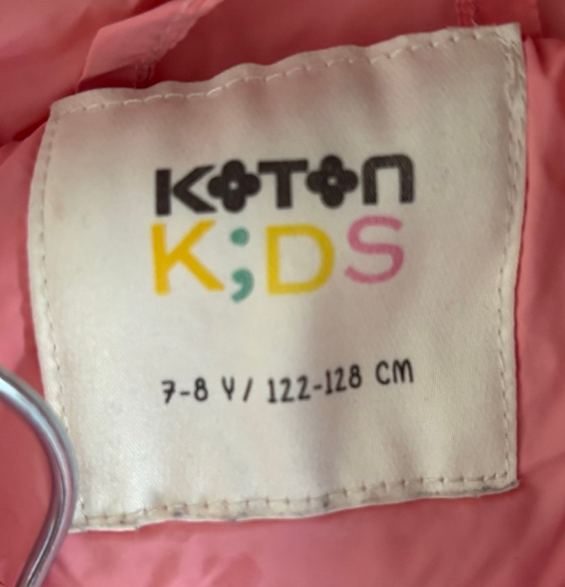 Koton Pembe Düğmeli Kız Montu - Görsel 3