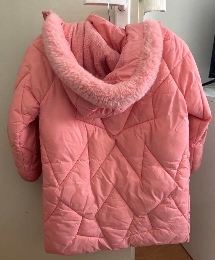 Koton Pembe Düğmeli Kız Montu - Görsel 2