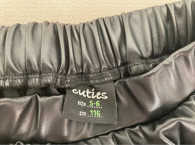 Cuties deri pileli etek - Görsel 2