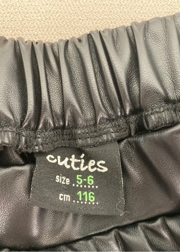 Cuties deri pileli etek - Görsel 2