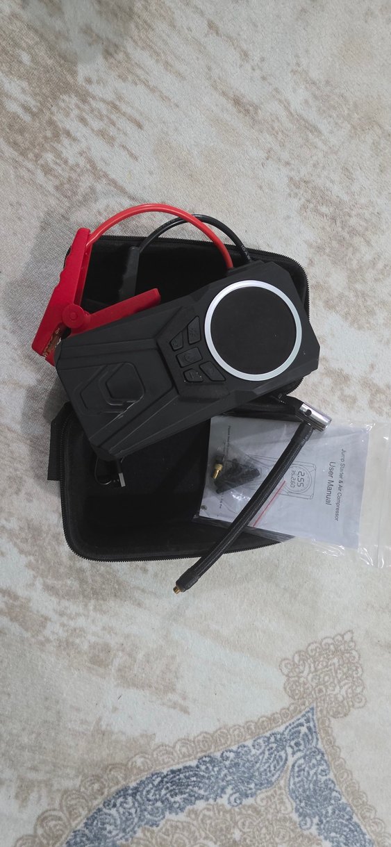 Siyah Taşınabilir Power Bank ve Akü Takviye Cihazı - Görsel 2