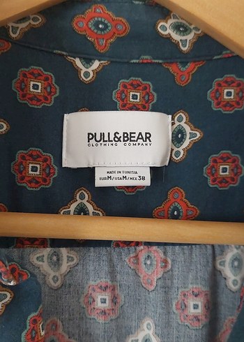 Pull and Bear Düğmeli Çok Renkli Kısa Kollu Yazlık Erkek Gömlek