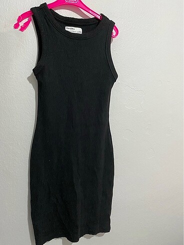 Bershka siyah mini elbise
