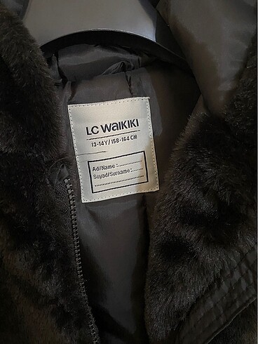 LC Waikiki ÇOCUK SİYAH KÜRK MONT