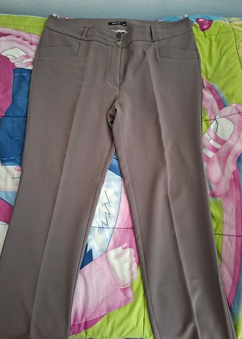 Diğer Bej Midi Kumaş Kadın Pantolon