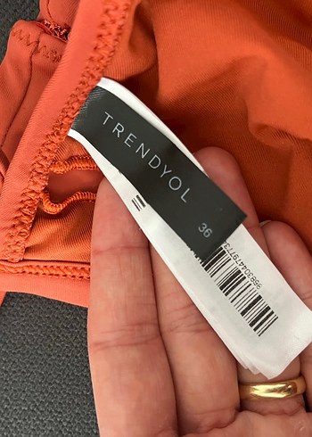 xs Beden kırmızı Renk Fırfırlı turuncu Mini Bikini