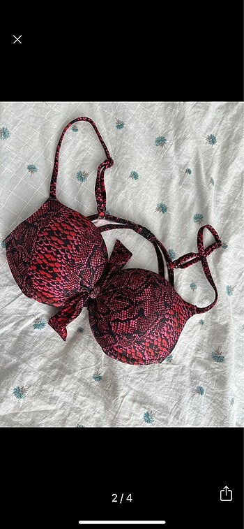 s Beden bordo Renk Suwen bikini üstü