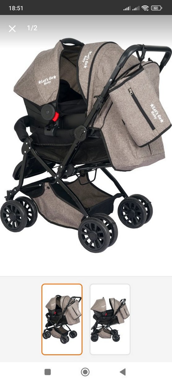 lets go bebek arabası puset - Görsel 2